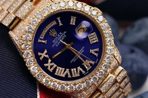 iced out rolex presidential|fully iced out rolex watch.